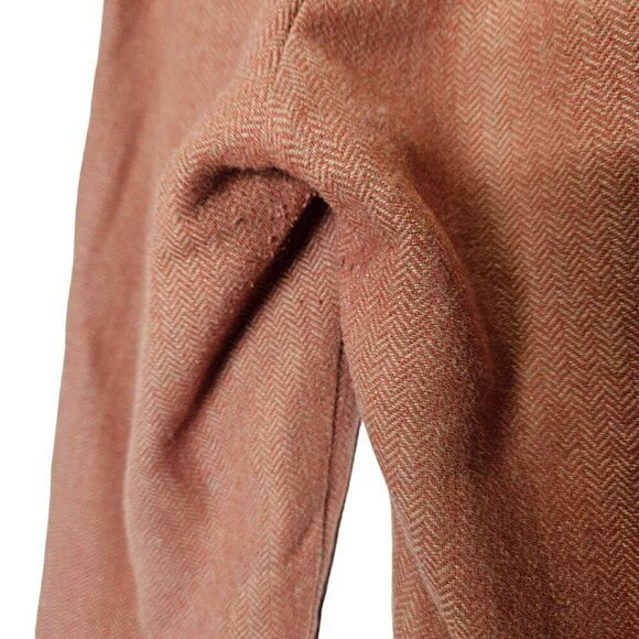 Paper‎ Boy Women's Wool Blend Tweed Herringbone Trousers Pants Orange Size 12 - Picture 3 of 14